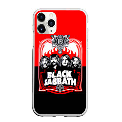 Чехол iPhone 11 Pro матовый Black Sabbath: Red Sun, цвет: 3D-белый