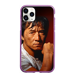 Чехол iPhone 11 Pro матовый Джеки Чан, цвет: 3D-фиолетовый