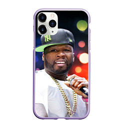 Чехол iPhone 11 Pro матовый 50 cent, цвет: 3D-светло-сиреневый