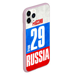 Чехол iPhone 11 Pro матовый Russia: from 29, цвет: 3D-розовый — фото 2