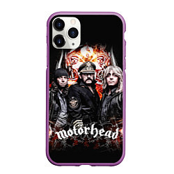 Чехол iPhone 11 Pro матовый Motorhead Band, цвет: 3D-фиолетовый