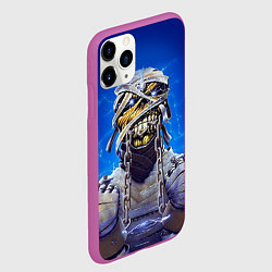 Чехол iPhone 11 Pro матовый Iron Maiden: Mummy, цвет: 3D-фиолетовый — фото 2