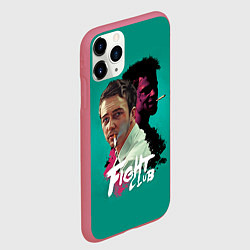 Чехол iPhone 11 Pro матовый Fight Club Stories, цвет: 3D-малиновый — фото 2
