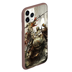 Чехол iPhone 11 Pro матовый Dark Souls, цвет: 3D-коричневый — фото 2