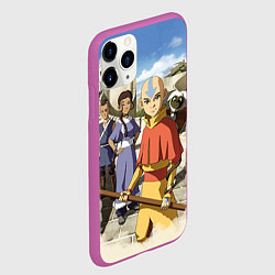 Чехол iPhone 11 Pro матовый Легенда об Аанге, цвет: 3D-фиолетовый — фото 2