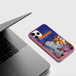 Чехол iPhone 11 Pro матовый Futurama Devil, цвет: 3D-малиновый — фото 2