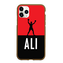 Чехол iPhone 11 Pro матовый Ali Boxing, цвет: 3D-коричневый