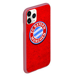 Чехол iPhone 11 Pro матовый Bayern FC, цвет: 3D-малиновый — фото 2