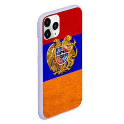 Чехол iPhone 11 Pro матовый Армения, цвет: 3D-светло-сиреневый — фото 2