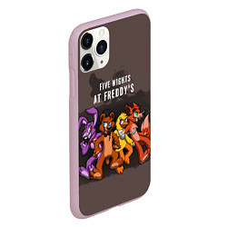 Чехол iPhone 11 Pro матовый Five Nights At Freddy's, цвет: 3D-розовый — фото 2