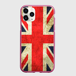 Чехол iPhone 11 Pro матовый Великобритания, цвет: 3D-малиновый