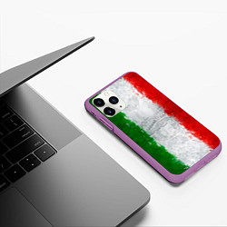 Чехол iPhone 11 Pro матовый Italian, цвет: 3D-фиолетовый — фото 2