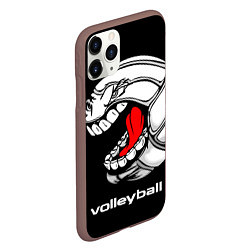 Чехол iPhone 11 Pro матовый Волейбол 25, цвет: 3D-коричневый — фото 2