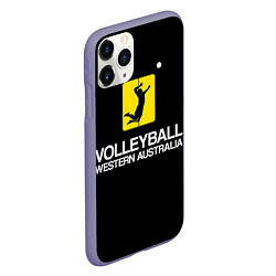 Чехол iPhone 11 Pro матовый Волейбол 67, цвет: 3D-серый — фото 2