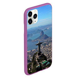 Чехол iPhone 11 Pro матовый Рио-де-Жанейро, цвет: 3D-фиолетовый — фото 2