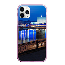 Чехол iPhone 11 Pro матовый Москва, цвет: 3D-розовый