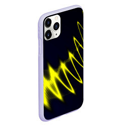 Чехол iPhone 11 Pro матовый Молния, цвет: 3D-светло-сиреневый — фото 2