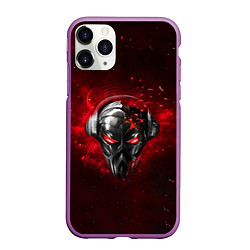 Чехол iPhone 11 Pro матовый Pirate Station: Blood Face, цвет: 3D-фиолетовый