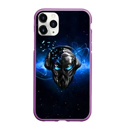 Чехол iPhone 11 Pro матовый Pirate Station: Blue Space, цвет: 3D-фиолетовый