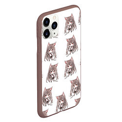 Чехол iPhone 11 Pro матовый Лисичка аниме, цвет: 3D-коричневый — фото 2