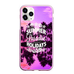 Чехол iPhone 11 Pro матовый Hawaii dream 2, цвет: 3D-розовый