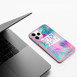 Чехол iPhone 11 Pro матовый Beach Party, цвет: 3D-розовый — фото 2