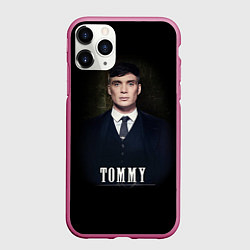 Чехол iPhone 11 Pro матовый Peaky Tommy, цвет: 3D-малиновый