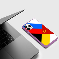 Чехол iPhone 11 Pro матовый Вечная Россия, цвет: 3D-фиолетовый — фото 2