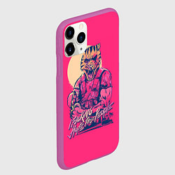 Чехол iPhone 11 Pro матовый If juking hate these people, цвет: 3D-фиолетовый — фото 2