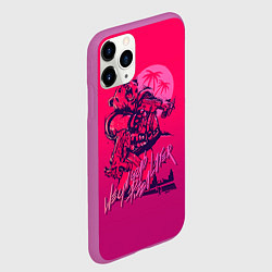 Чехол iPhone 11 Pro матовый We grab pizza later, цвет: 3D-фиолетовый — фото 2