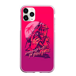 Чехол iPhone 11 Pro матовый Somebody call an ambulance, цвет: 3D-розовый