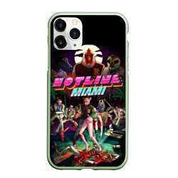 Чехол iPhone 11 Pro матовый Hotline Miami