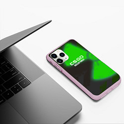 Чехол iPhone 11 Pro матовый Cs:go - Nuclear Threat Ядерная Угроза, цвет: 3D-розовый — фото 2