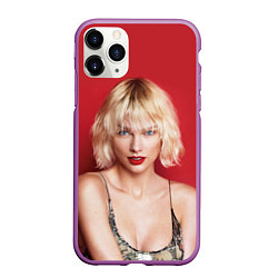 Чехол iPhone 11 Pro матовый Taylor Swift, цвет: 3D-фиолетовый