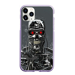 Чехол iPhone 11 Pro матовый Скелет Терминатора