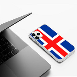 Чехол iPhone 11 Pro матовый Исландия, цвет: 3D-белый — фото 2