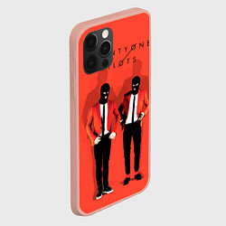 Чехол для iPhone 12 Pro Max Twenty One Pilots, цвет: 3D-светло-розовый — фото 2