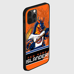 Чехол для iPhone 12 Pro Max New York Islanders, цвет: 3D-черный — фото 2