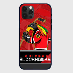 Чехол для iPhone 12 Pro Max Chicago Blackhawks, цвет: 3D-черный