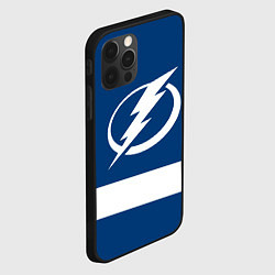 Чехол для iPhone 12 Pro Max Tampa Bay Lightning, цвет: 3D-черный — фото 2