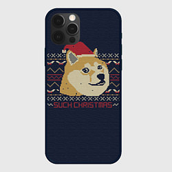 Чехол для iPhone 12 Pro Max Doge Such Christmas, цвет: 3D-черный