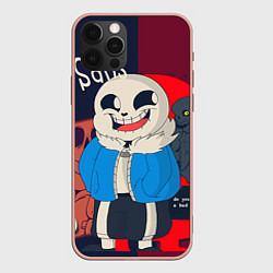 Чехол для iPhone 12 Pro Max Sans, цвет: 3D-светло-розовый
