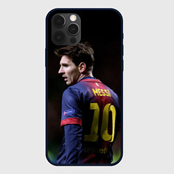 Чехол для iPhone 12 Pro Max Месси 10, цвет: 3D-черный