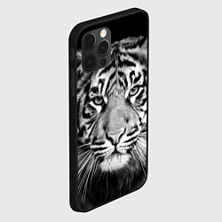 Чехол для iPhone 12 Pro Max Мордочка тигра, цвет: 3D-черный — фото 2
