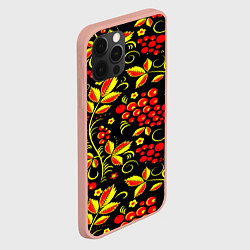 Чехол для iPhone 12 Pro Max Хохлома, цвет: 3D-светло-розовый — фото 2