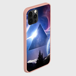 Чехол для iPhone 12 Pro Max Pink Floyd: Space, цвет: 3D-светло-розовый — фото 2