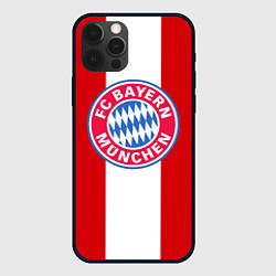 Чехол для iPhone 12 Pro Max Bayern FC: Red line, цвет: 3D-черный