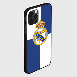 Чехол для iPhone 12 Pro Max Real Madrid: Blue style, цвет: 3D-черный — фото 2