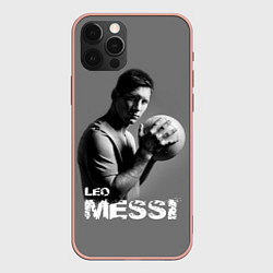Чехол для iPhone 12 Pro Max Leo Messi, цвет: 3D-светло-розовый