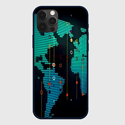 Чехол для iPhone 12 Pro Max Digital world, цвет: 3D-черный